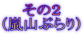 その2 (嵐山ぶらり)