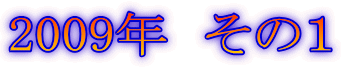 2009年 その1