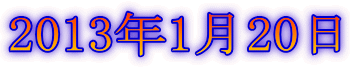 2013年1月20日
